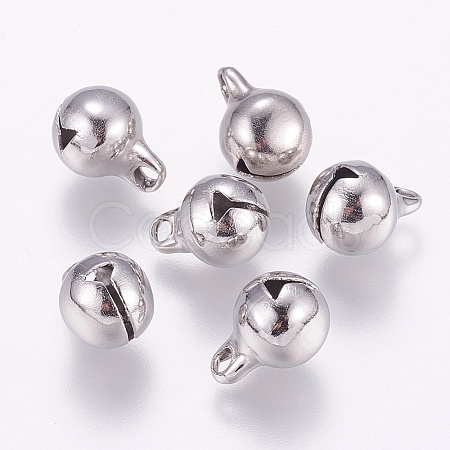 Tarnish Resistant 304 Stainless Steel Bell Charms STAS-E144-079P-B-1