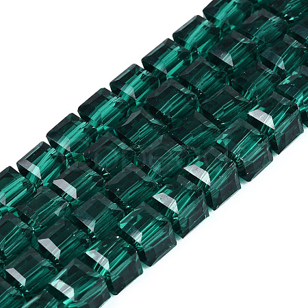 Transparent Glass Beads Strands LS-GLAA-R041-8x8mm-A16-1