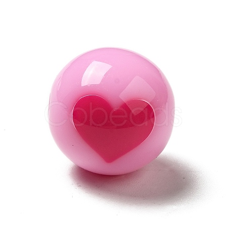 Two Tone Opaque Acrylic Beads SACR-K003-03C-1