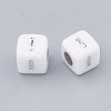 Plated Acrylic Beads SACR-N002-06B-2