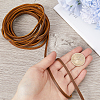 Flat Cowhide Leather Jewelry Cord LC-GF0001-10B-01-3