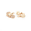 Brass Micro Pave Cubic Zirconia Charms KK-N232-279-2