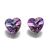Electroplate Glass Charms X-G030V10mm-001HE-2