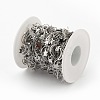 Tarnish Resistant 304 Stainless Steel Moon & Star Link Chains CHS-F015-03P-4