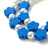 Flower Beads Stretch Bracelets Set for Children and Parent BJEW-JB07187-6