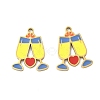 304 Stainless Steel Enamel Pendants X1-STAS-G360-04G-07-1