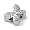 Brass Micro Pave Cubic Zirconia Beads KK-P283-19P-2