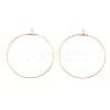 PVD Vacuum Plating 304 Stainless Steel Hoop Earrings STAS-T031-20-25mm-G-1-2