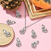 10Pcs 201 Stainless Steel Pendants STAS-CJ0002-34-6