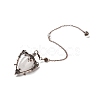 Natural Quartz Crystal Triangle Dowsing Pendulum Pendants G-G022-01R-08-2