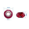 Glass European Beads GPDL-TA0001-01-6