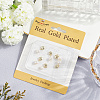 6Pcs Brass & Natural Pearl Heart Pendants KK-BBC0019-31-5