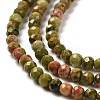 Natural Unakite Beads Strands G-Q002-B01-01-4