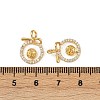 Brass Micro Pave Clear Cubic Zirconia Peg Bails X1-KK-B137-16G-3