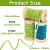 3 Rolls 2 Colors Velvet Ribbon OCOR-CP0001-20A-2