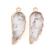 Natural Quartz Crystal Pendants G-N326-127-A02-2