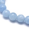 Natural & Dyed White Jade Bead Stretch Bracelets BJEW-K212-B-018-3