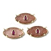 Natural Strawberry Quartz Pendants KK-C255-22G-03-1