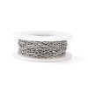 Tarnish Resistant 304 Stainless Steel Cable Chains CHS-C002-03P-02-3