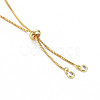 Cubic Zirconia Tennis Bracelet BJEW-T020-03B-01G-3