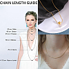 6Pcs Brass Snake Chain Necklaces Set for Men Women MAK-BBC0001-07-5