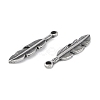 304 Stainless Steel Pendants STAS-L022-399AS-2