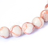 Natural Red Netstone Round Bead Strands X-G-E334-6mm-06-2