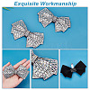 Glass Rhinestone Bowknot Shoe Decorations AJEW-WH0323-24B-5