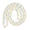 1 Strand Transparency Electroplate Glass Beads Strands GLAA-YW0004-90H-1