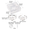 DIY Blank Dome Bangle Making Kit DIY-FS0003-50S-5