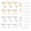 16Pcs 4 Styles 304 Stainless Steel Findings Converter STAS-UN0053-23-1