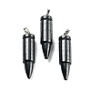 Natural Black Stone Pointed Pendants G-A231-03D-1