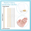 100Pcs 2 Colors Brass Flat Head Pins KK-UN0003-99-4