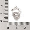 Rhodium Plated 925 Sterling Silver Fold Over Clasps STER-G038-10P-3
