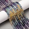 Gradient Color Natural Colorful Fluorite Beads Strands G-NH0001-H01-01-3