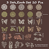 3 Sets 3 Styles Vintage Lace Cut Scrapbook Paper Pads DIY-GF0011-40-2