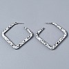 Spray Painted CCB Plastic Stud Earrings EJEW-Q020-001A-2