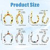 2Pcs Brass Micro Pave Cubic Zirconia Pendants KK-FS0002-14G-3