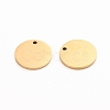 Ion Plating(IP) 304 Stainless Steel Charms STAS-I141-03B-G-2