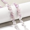 Natural Quartz Crystal & Kunzite Beads Strands G-L610-A25-01-2