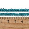 Electroplate Glass Beads Strands GLAA-Q105-02-11-2