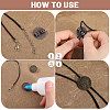 12Pcs 3 Colors Alloy Bolo Tie Slides Clasp Cabochon Settings FIND-CA0008-91-5