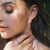 Vintage Flower Stud Earrings for Women JE1095D-7