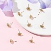 SHEGRACE Brass Micro Pave Cubic Zirconia Stud Earrings XGRQ4N782-711G-4