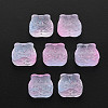 Two Tone Transparent Spray Painted Glass Beads GLAA-T022-22-C04-1