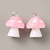 Opaque Resin Pendants RESI-WH0035-13F-1
