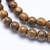 Natural African Padauk Wood Beads Strands WOOD-P011-02-6mm-3