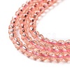 Transparent Glass Beads Strands GLAA-H021-04-27-5