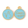 Alloy Enamel Pendants ENAM-S124-01B-16E-2