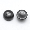 Natural Obsidian Cabochons G-E492-H-16-2